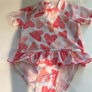 Sol swim 2 piece swim suit size 12 months.